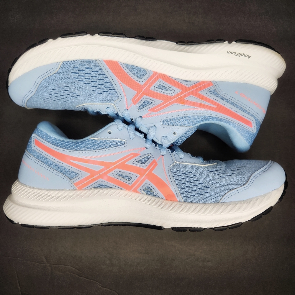 ASICS Gel Contend 7 Women's Blue and Pink Running Shoes 8.5 - Picture 4 of 8